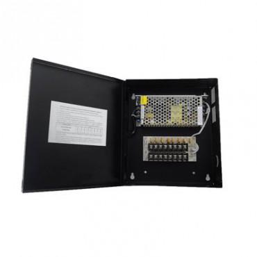 Fuente de Poder Profesional para CCTV de 16 Salidas a 12 Vcd. 10 Amp