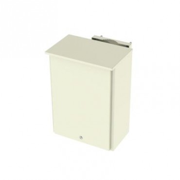 Gabinete de Lámina Galvanizada para 2 Baterías PL110D12 para Montaje en Poste.