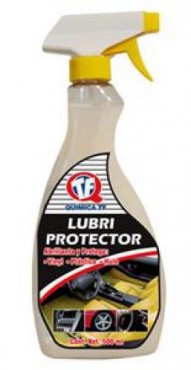 Protector y abrillantador de piel, vinyl, plástico. LUBRI PROTECTOR 500 ML.