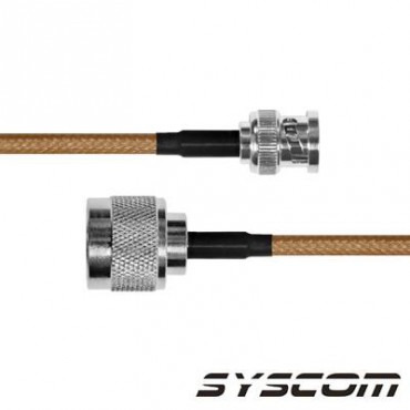 Cable RG142, con conectores BNC MACHO/N MACHO.