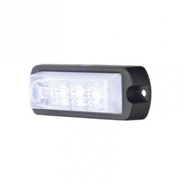 Luz Auxiliar Ultra Brillante X13 de 4 LEDs, Color Azul, con mica transparente